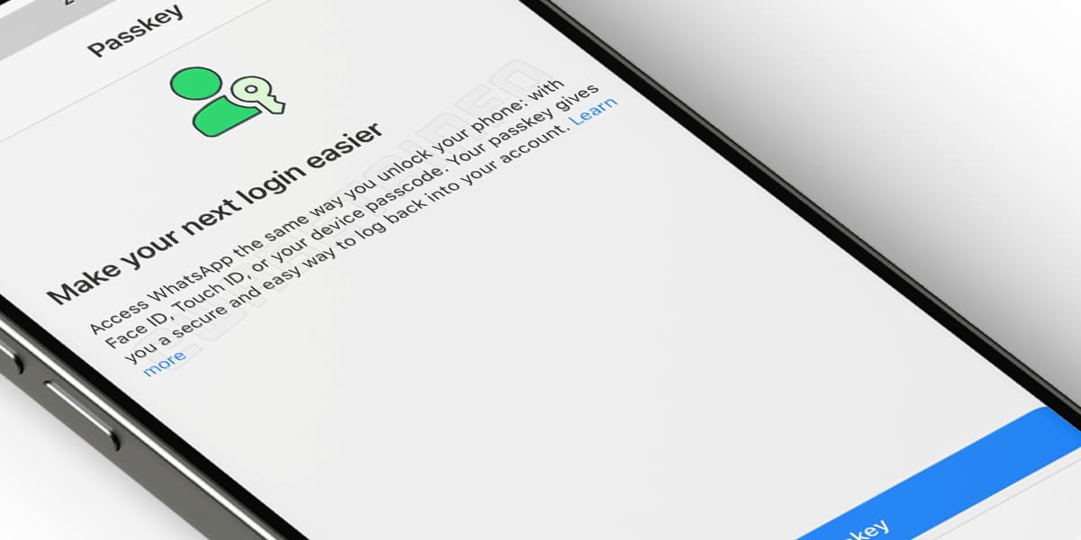 Passkeys en WhatsApp para iOS