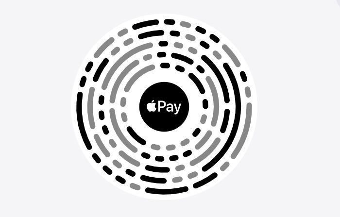 Code de paiement QR pour Apple Pay, circulairement