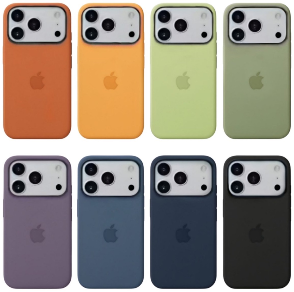 Fundas de Apple hechas de silicona para el iPhone 17