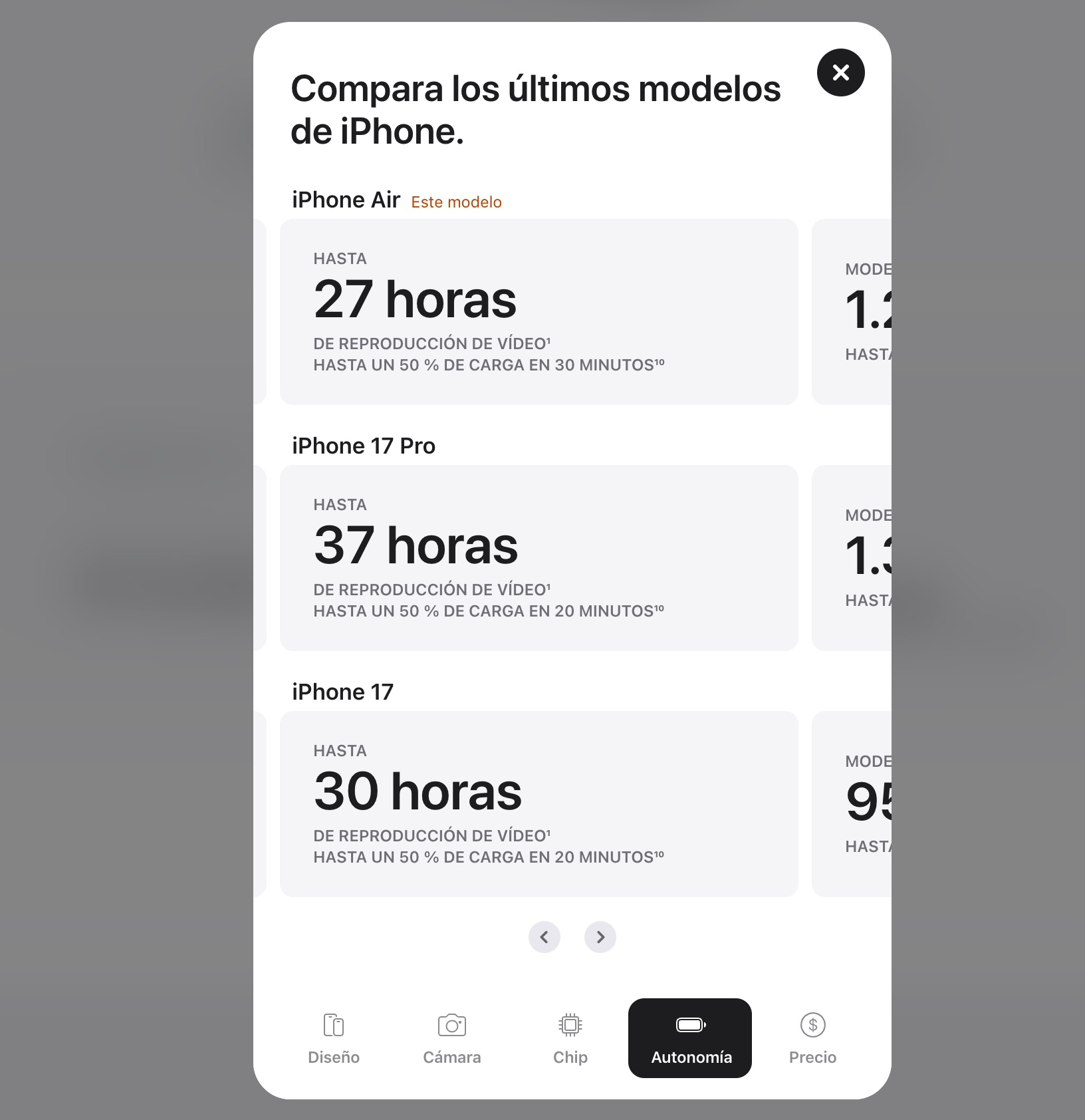Comparaison de la durée de la batterie entre l'iPhone 17, 17 Pro et l'iPhone Air