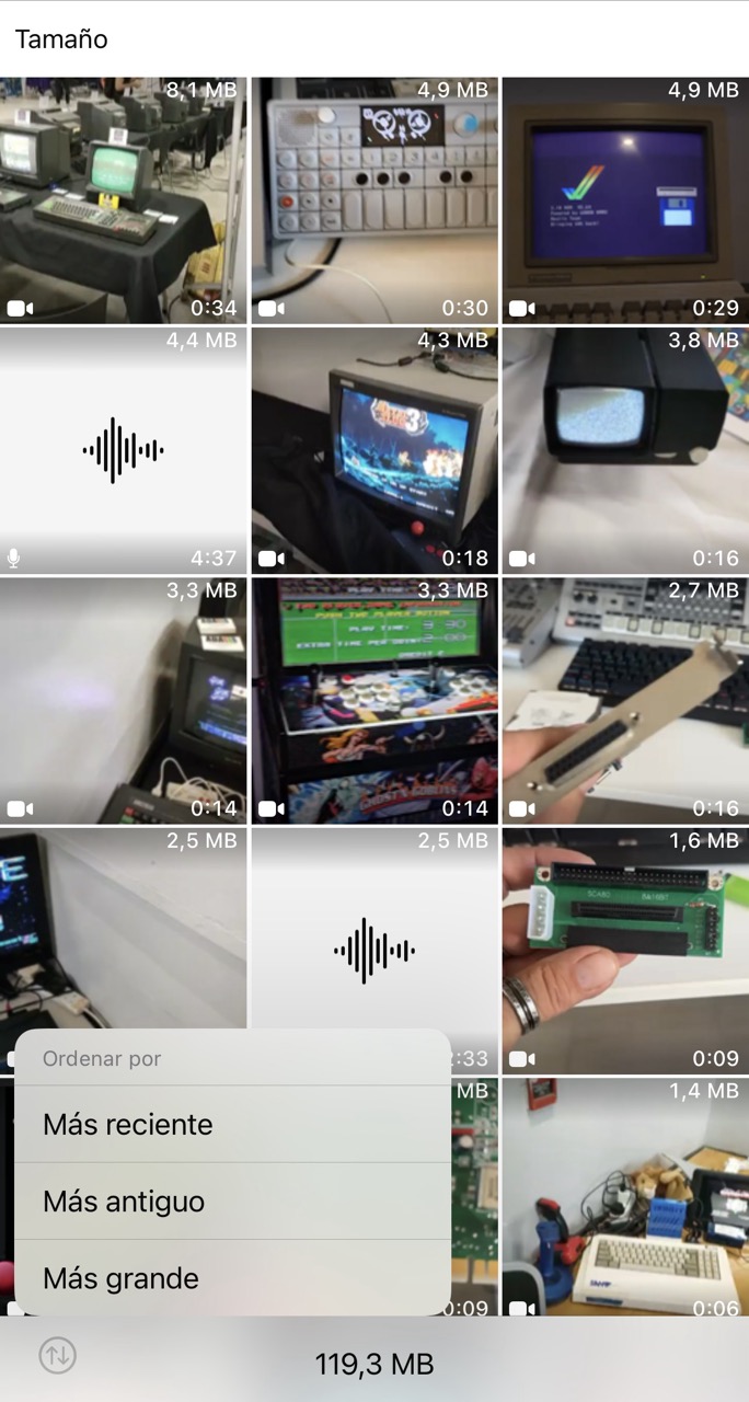 Gérer l'espace disponible dans WhatsApp dans chaque chat individuellement