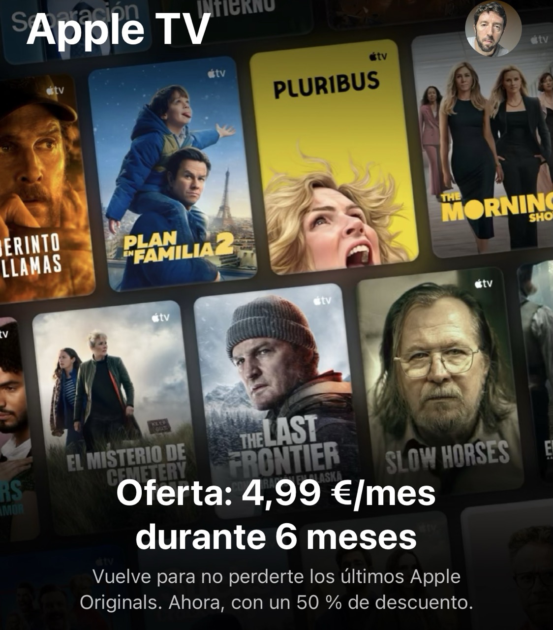 Oferta de Apple TV+ a menos de la mitad del precio por Black Friday en el 2025