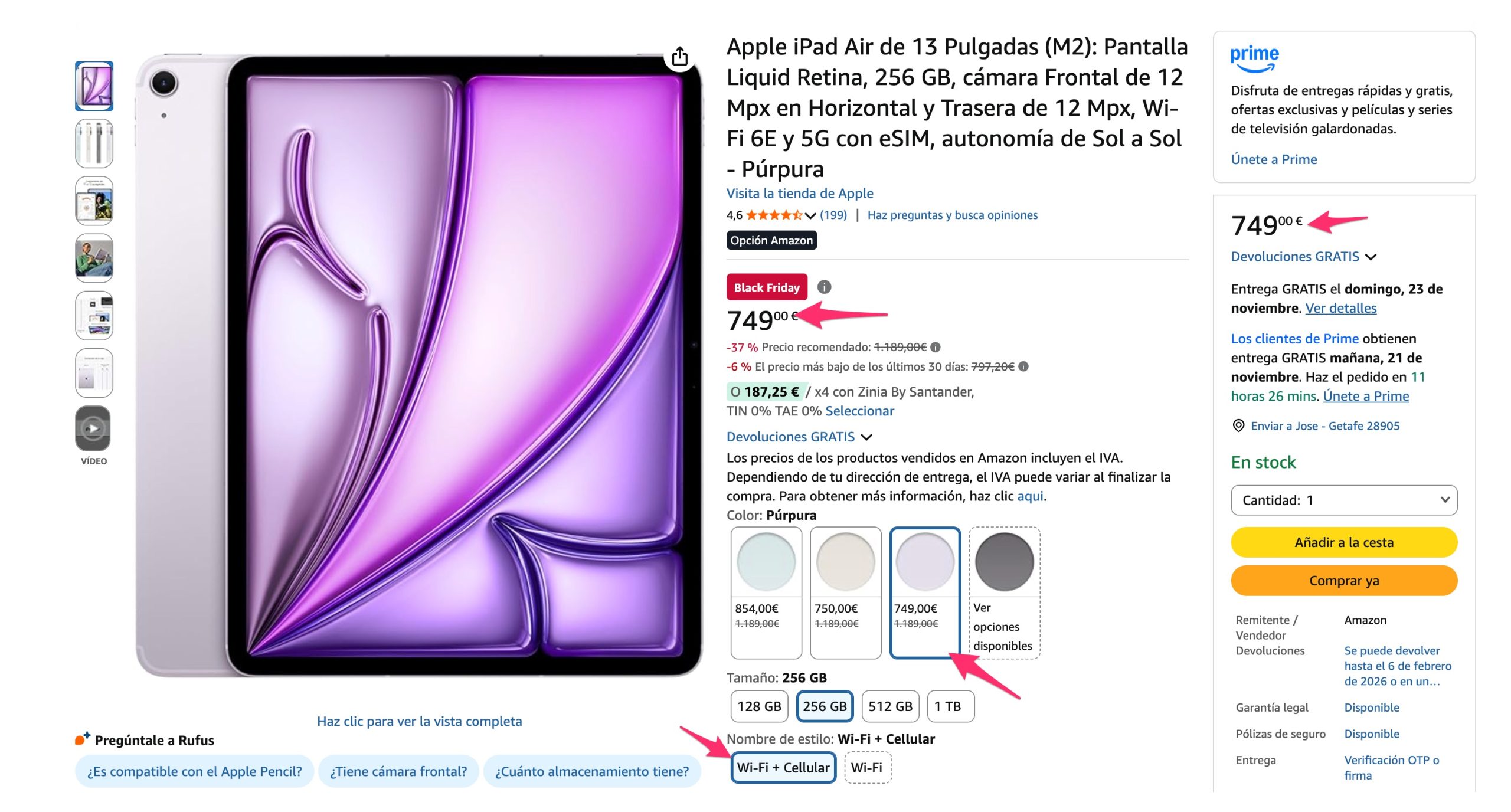 iPad Air avec des prix probablement erronés