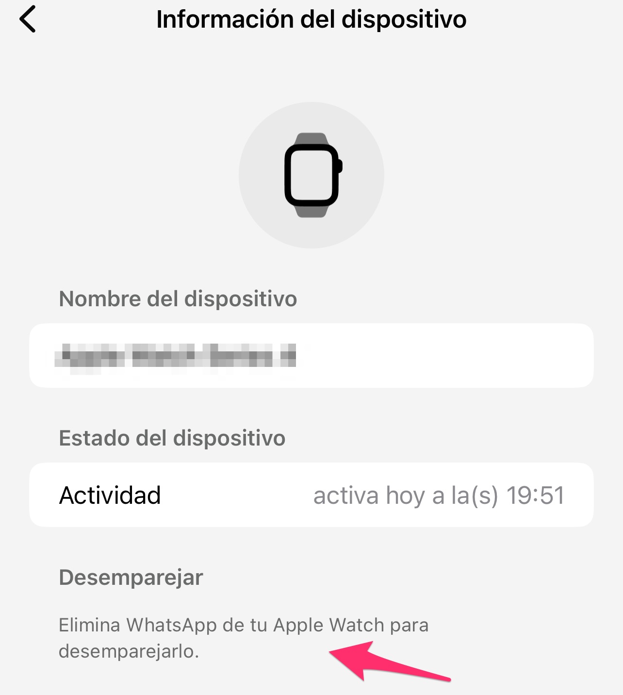 Lier Apple Watch à WhatsApp