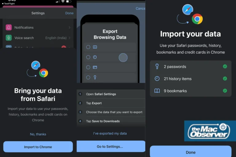 Chrome pour iOS vous permettra d'importer des données Safari directement sur l'iPhone