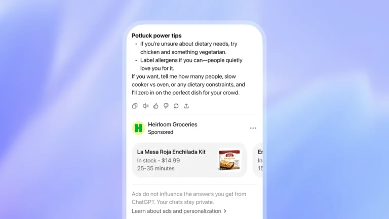 ChatGPT commence déjà à diffuser de la publicité, OpenAI cherche désespérément la rentabilité