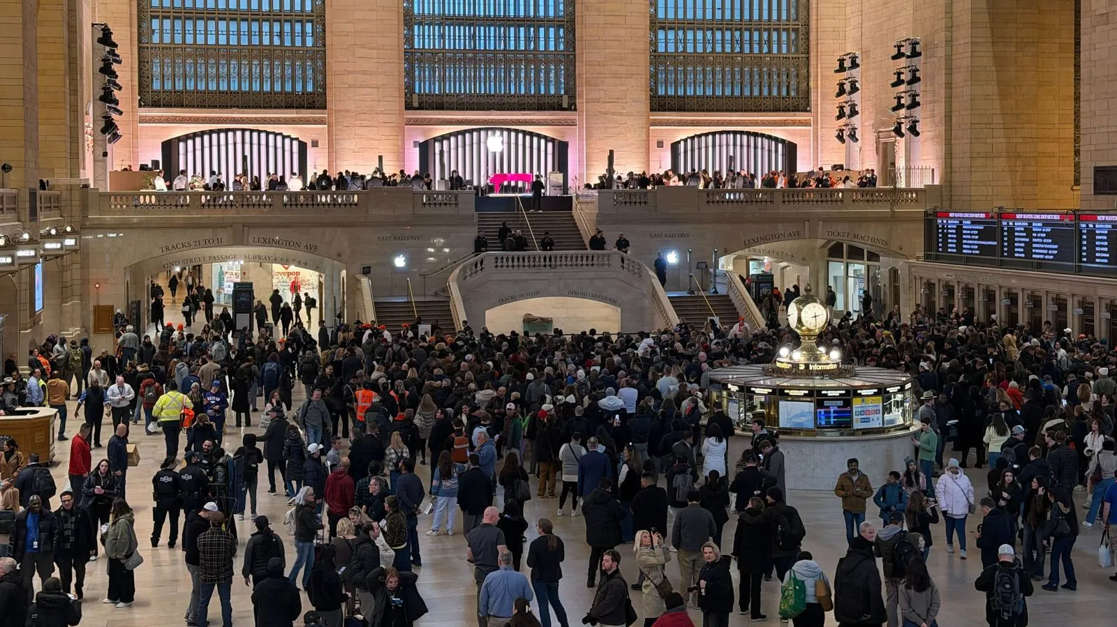 Apple Store Grand Central Terminal avant le concert surprise d'Alicia Keys