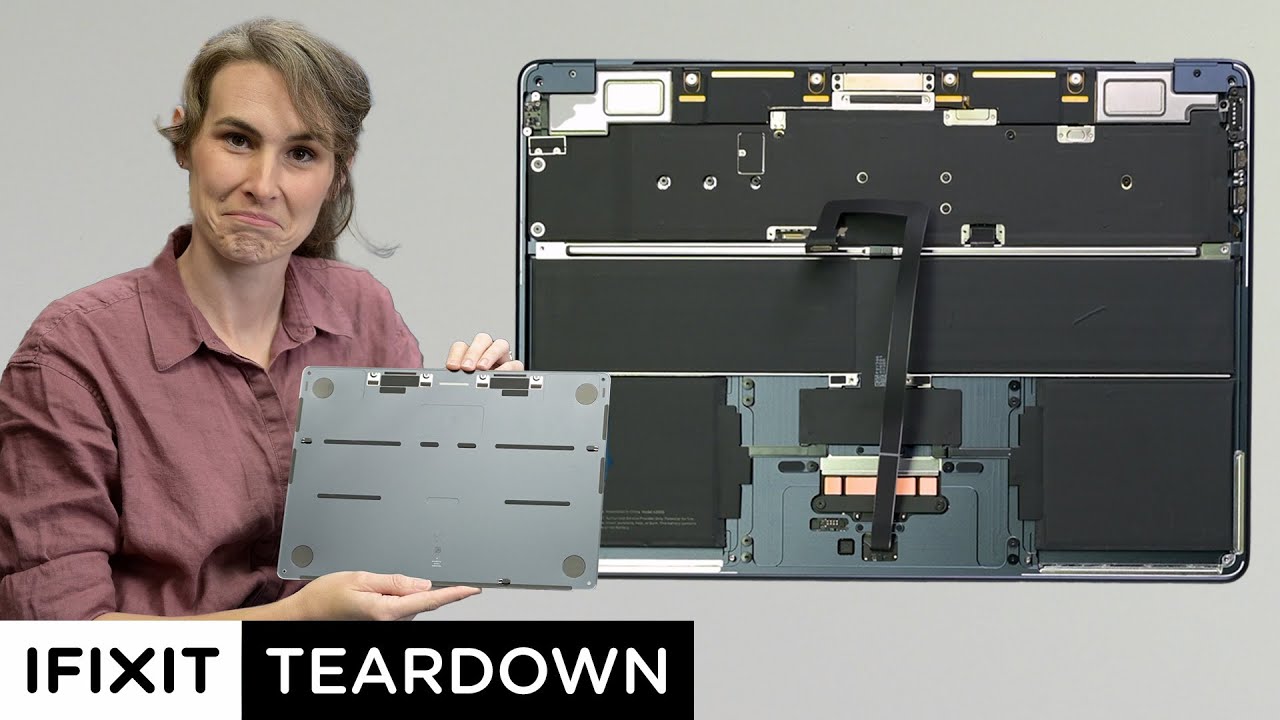 MacBook Air avec M3 à l'intérieur dans une vidéo iFixit
