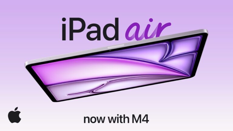 Vidéo de présentation de l'iPad Air avec M4