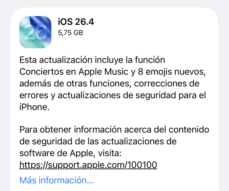 iOS 26.4 maintenant disponible
