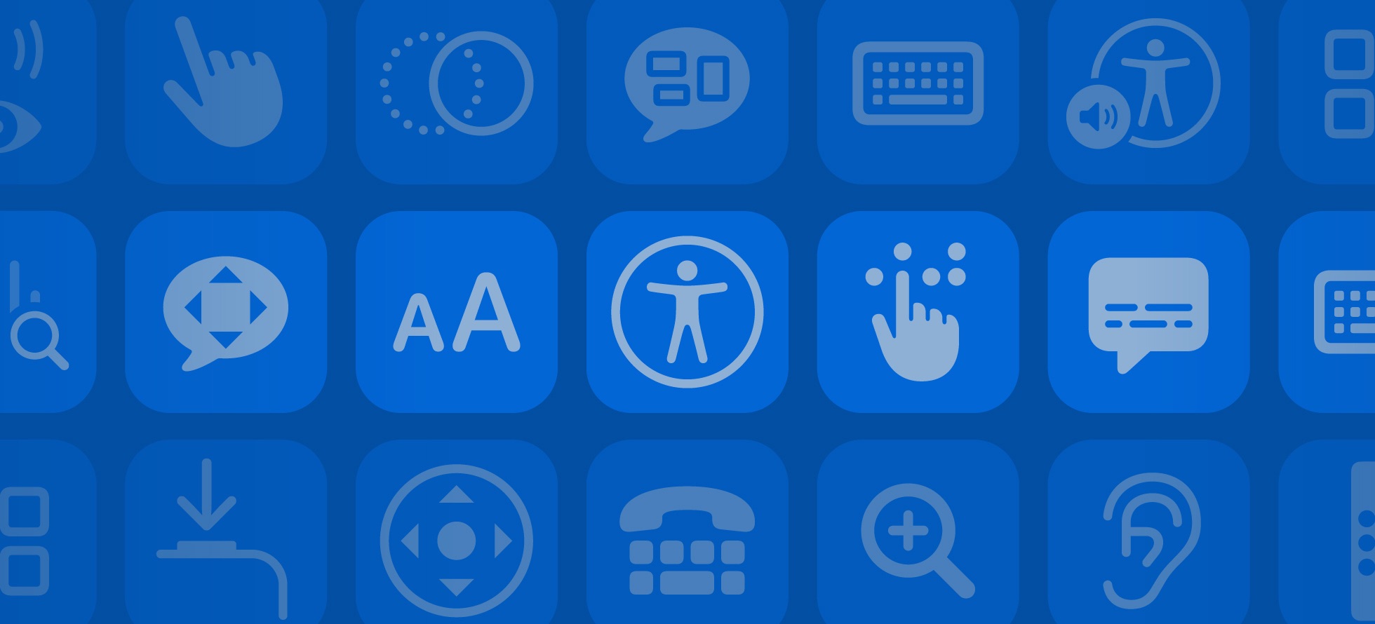 Iconos de accesibilidad en iOS macOS watchOS tvOS para desarrolladores