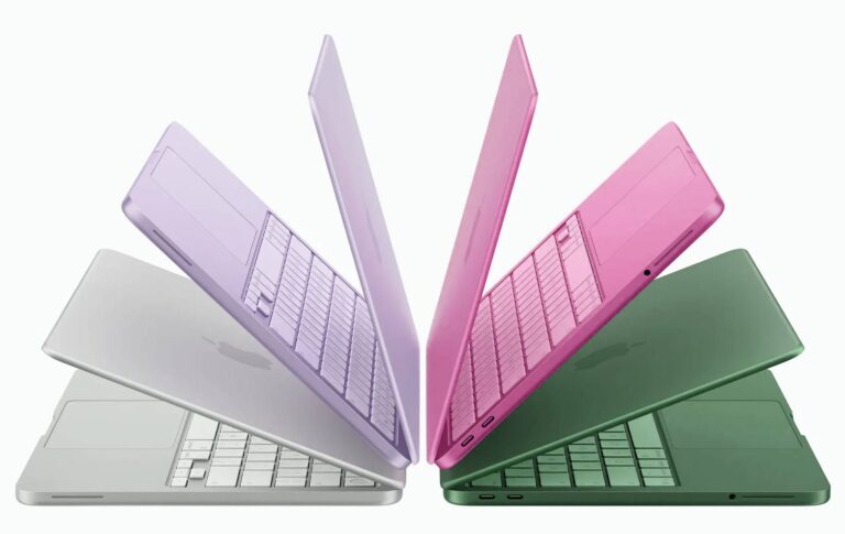 MacBook Neo en colores diferentes