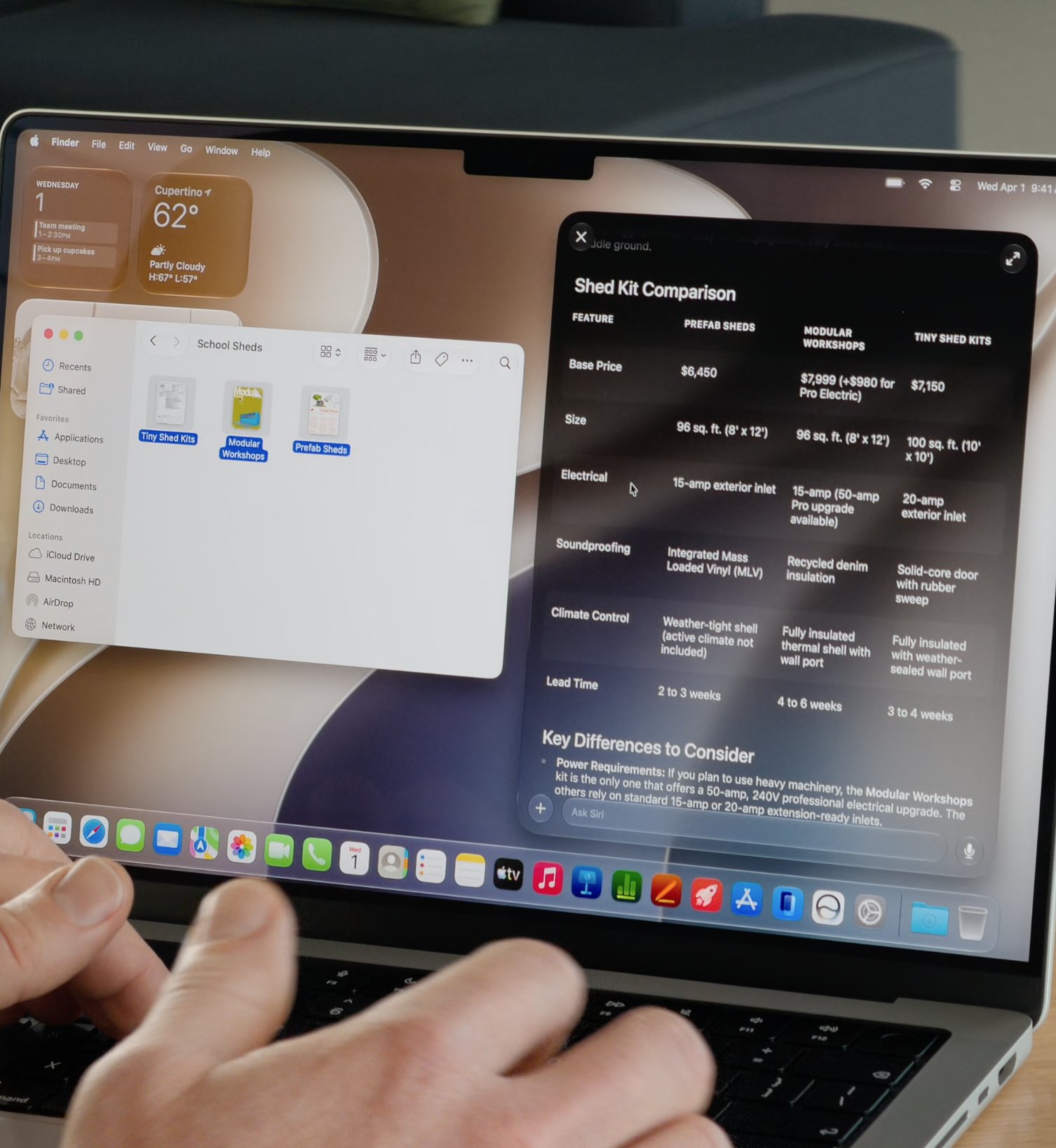 Siri assistant sur un Mac depuis Spotlight