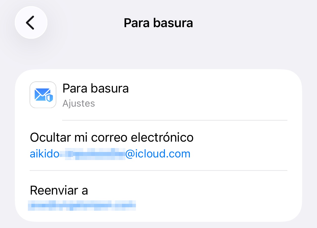 Compte de messagerie jetable et privé créé avec iCloud+ pour les sujets que nous considérons directement indésirables
