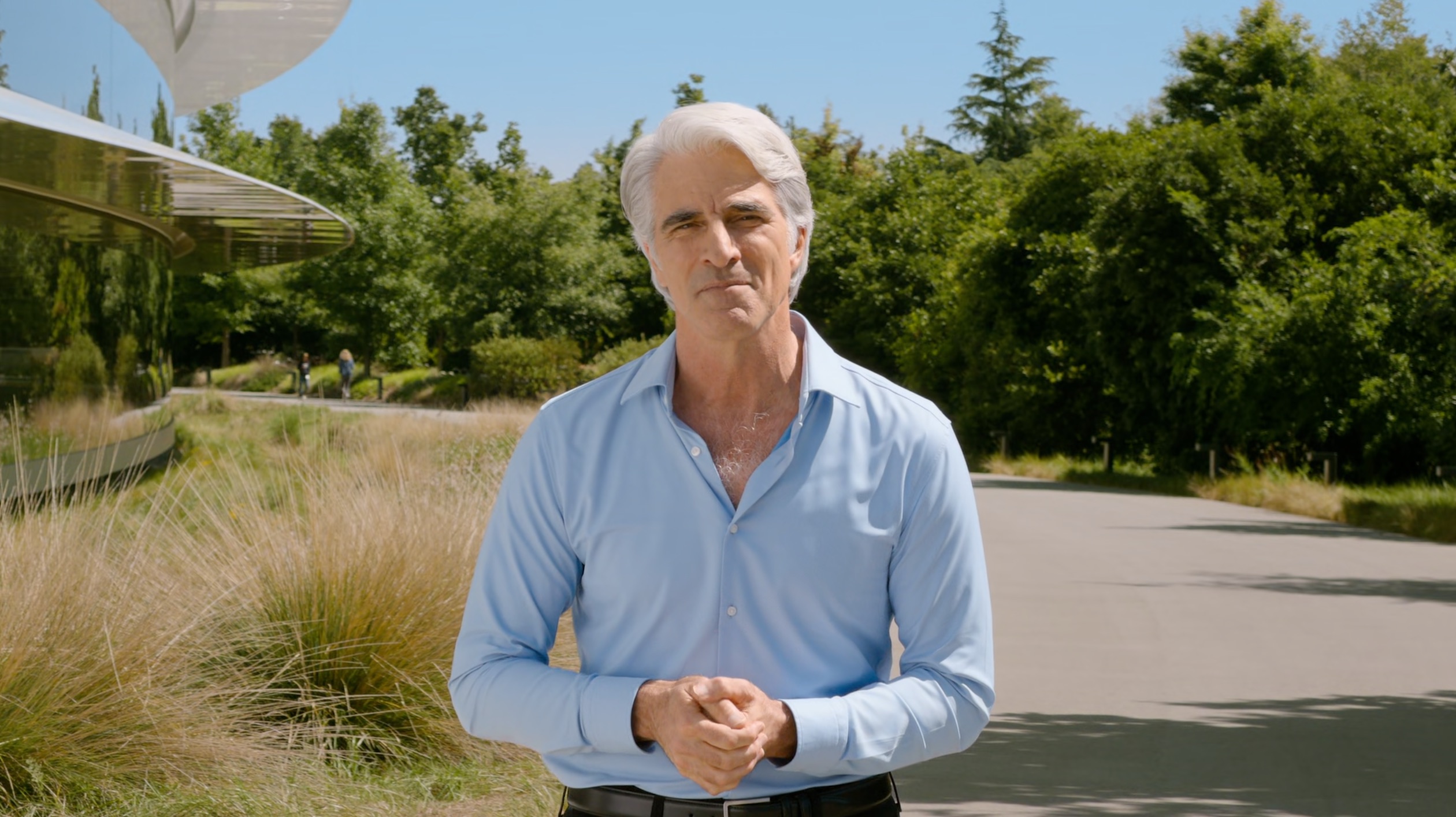 Craig Federighi en el único momento de la Keynote de apertura de la WWDC 2026 en el que no estaba sonriendo