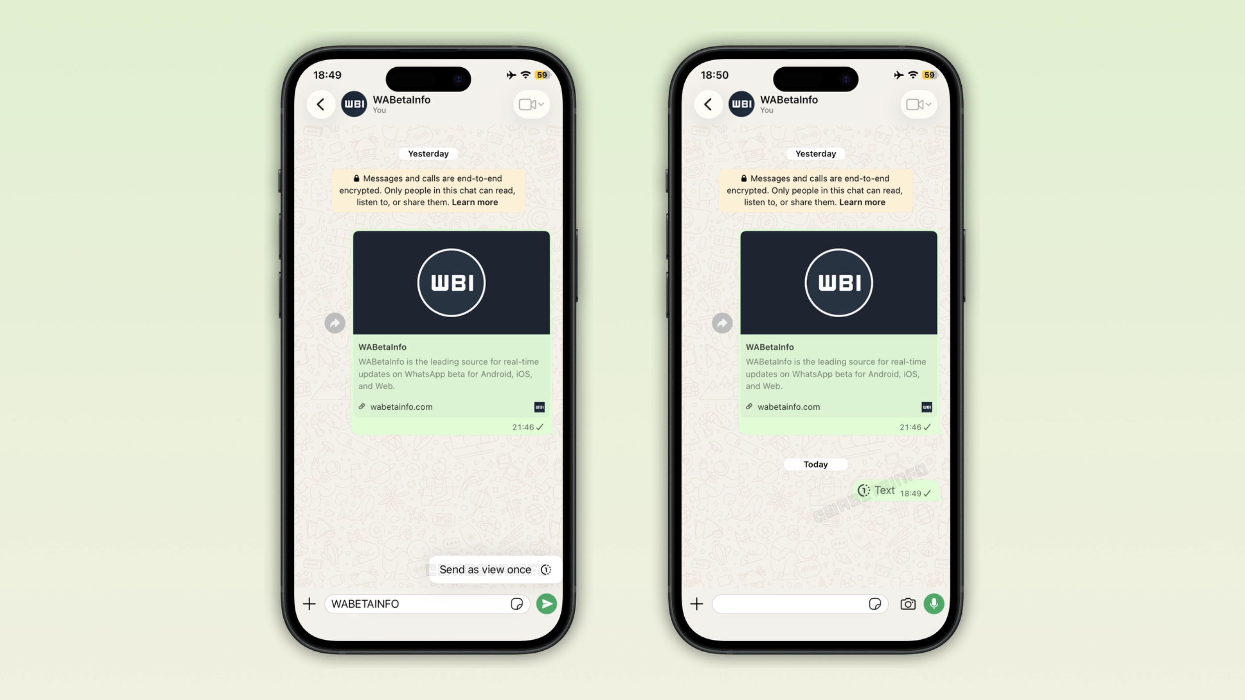 Messages visibles une seule fois sur WhatsApp