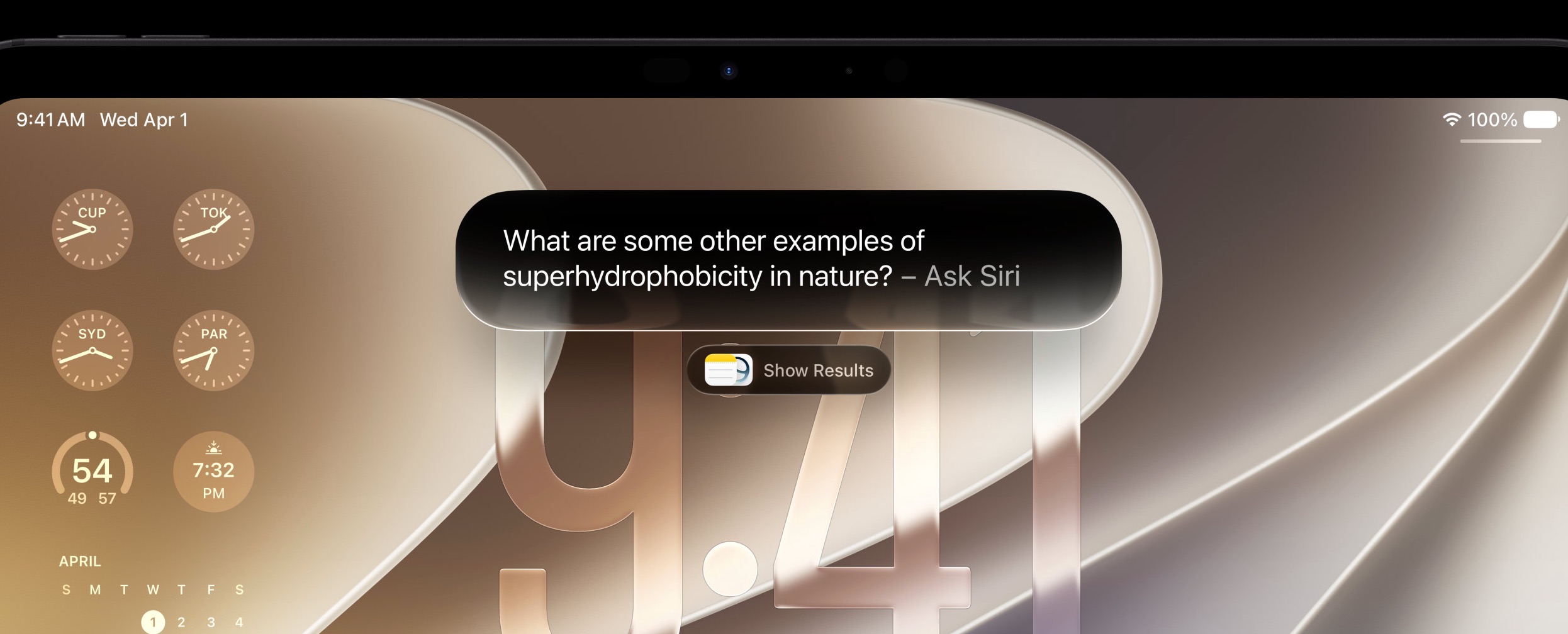 Siri AI en un iPad con iPadOS 27