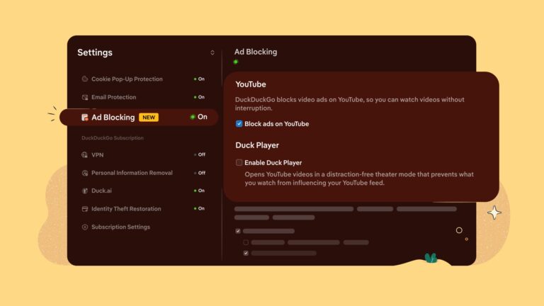 El navegador de DuckDuckGo puede bloquear anuncios de YouTube