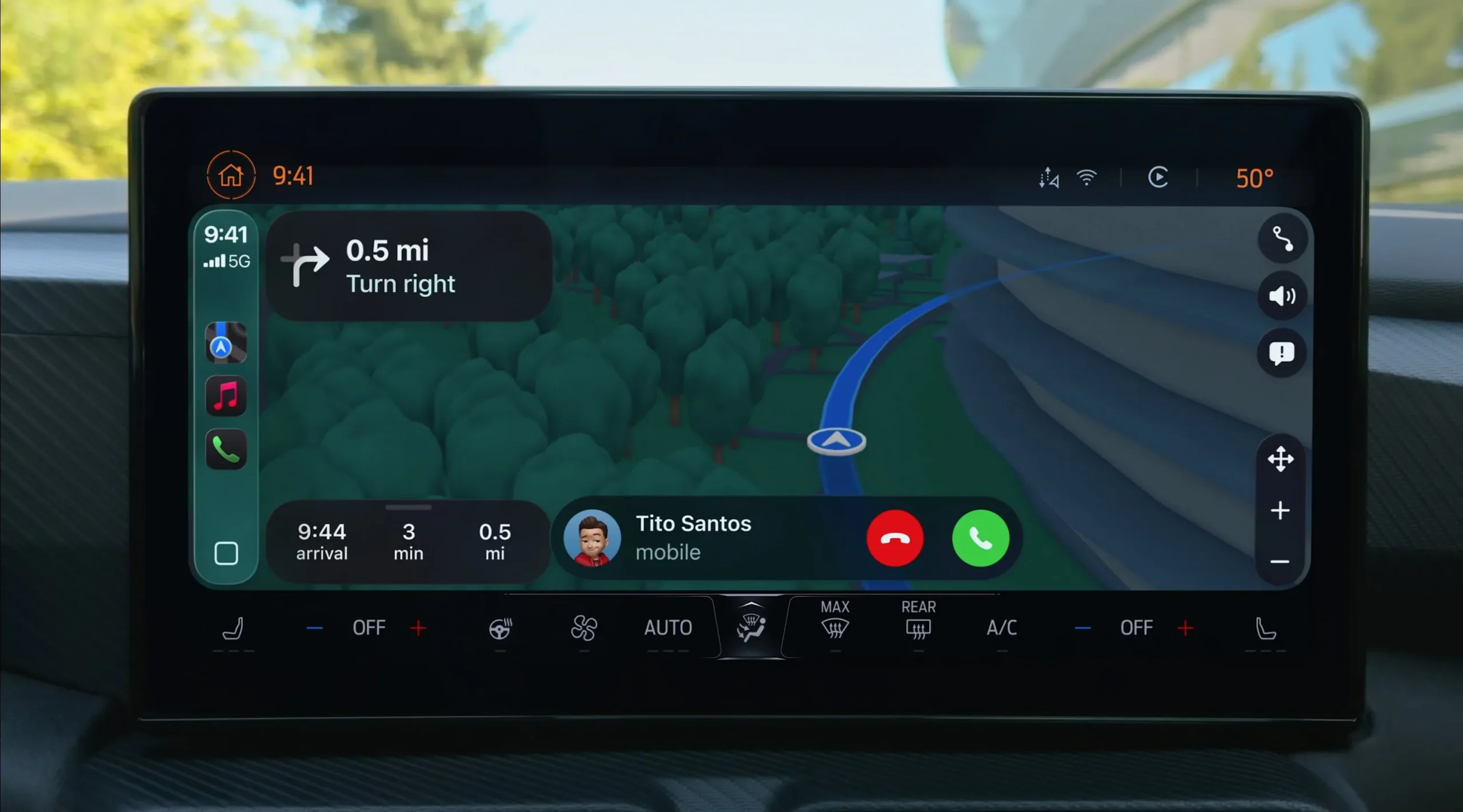 Mapas de Apple en CarPlay