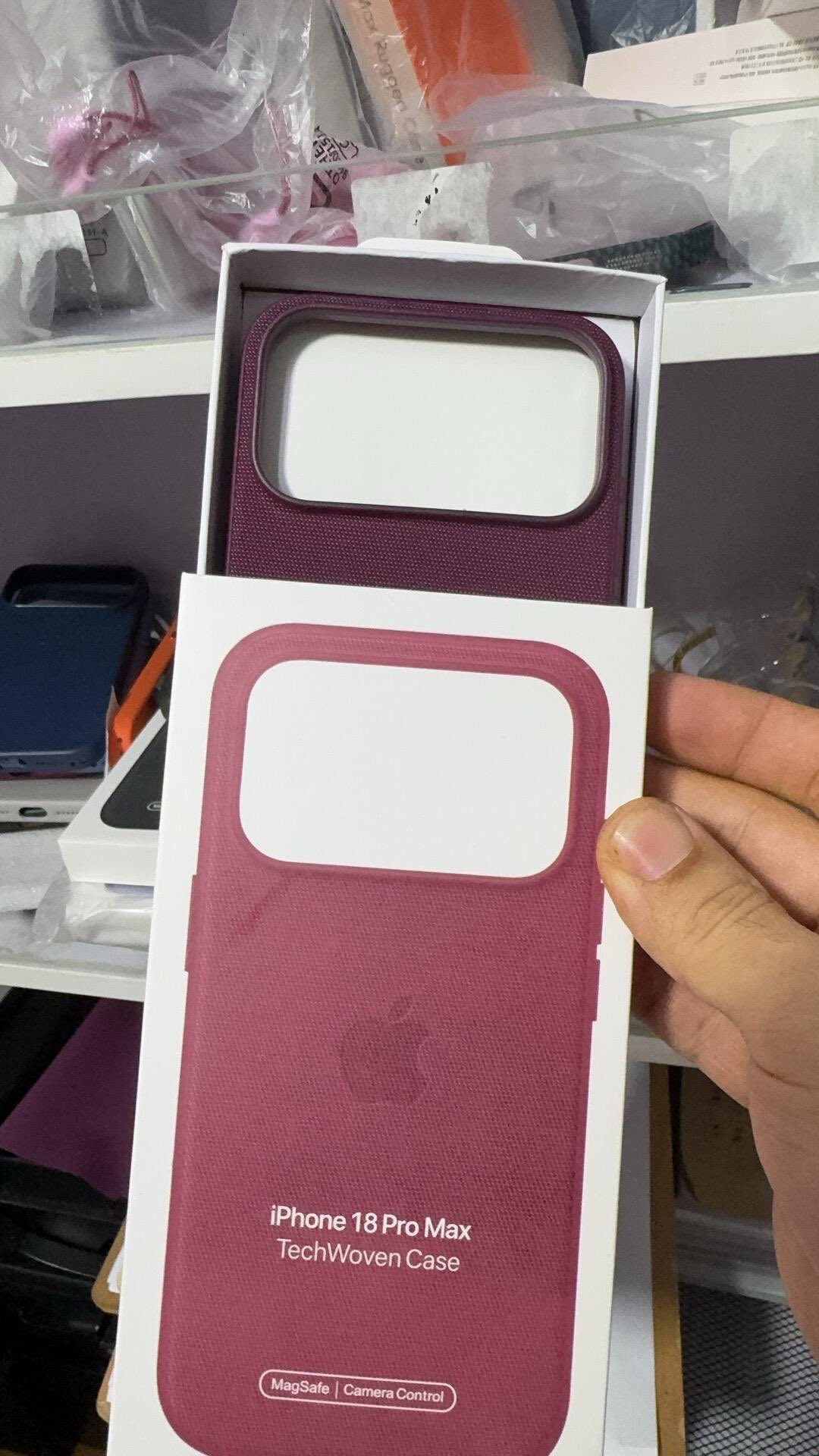 Étuis Apple présumés pour l’iPhone 18 Pro Max