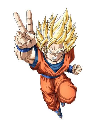 Son Goku en transformation Super Saiyan 2