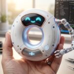 Le dispositif matériel conçu par OpenAI est un petit robot en forme de beignet