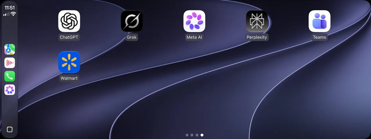 App de Meta AI en CarPlay