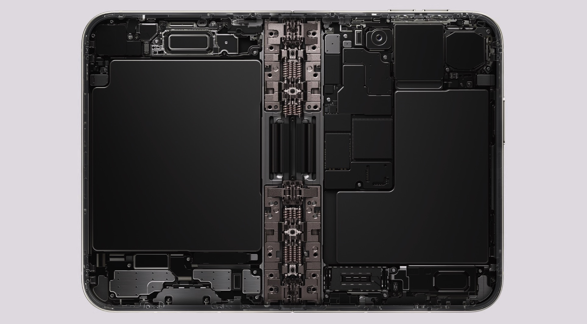 iPhone Duo à l'intérieur montrant ses deux batteries