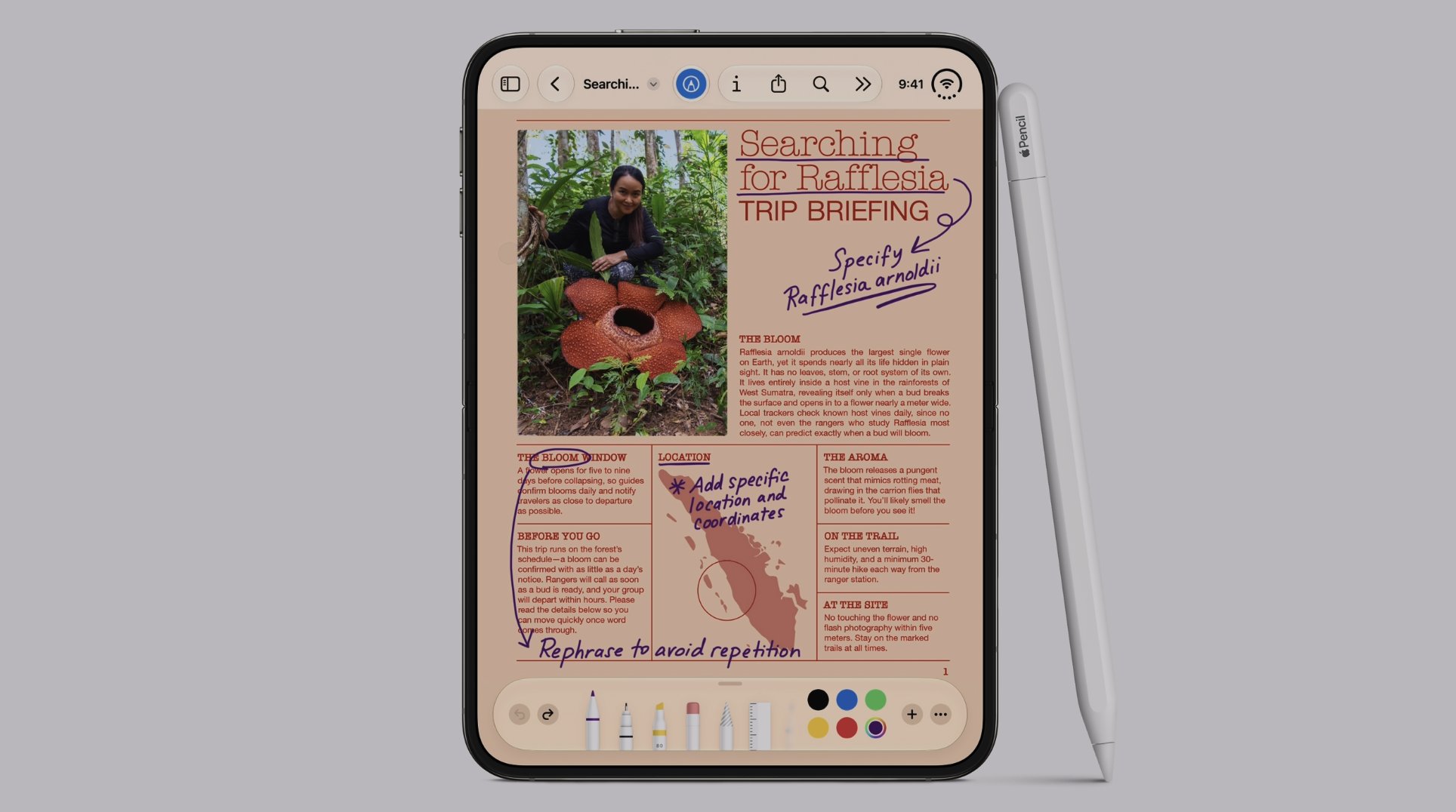 L'iPhone Duo peut utiliser l'Apple Pencil à la fois sur son écran extérieur et intérieur