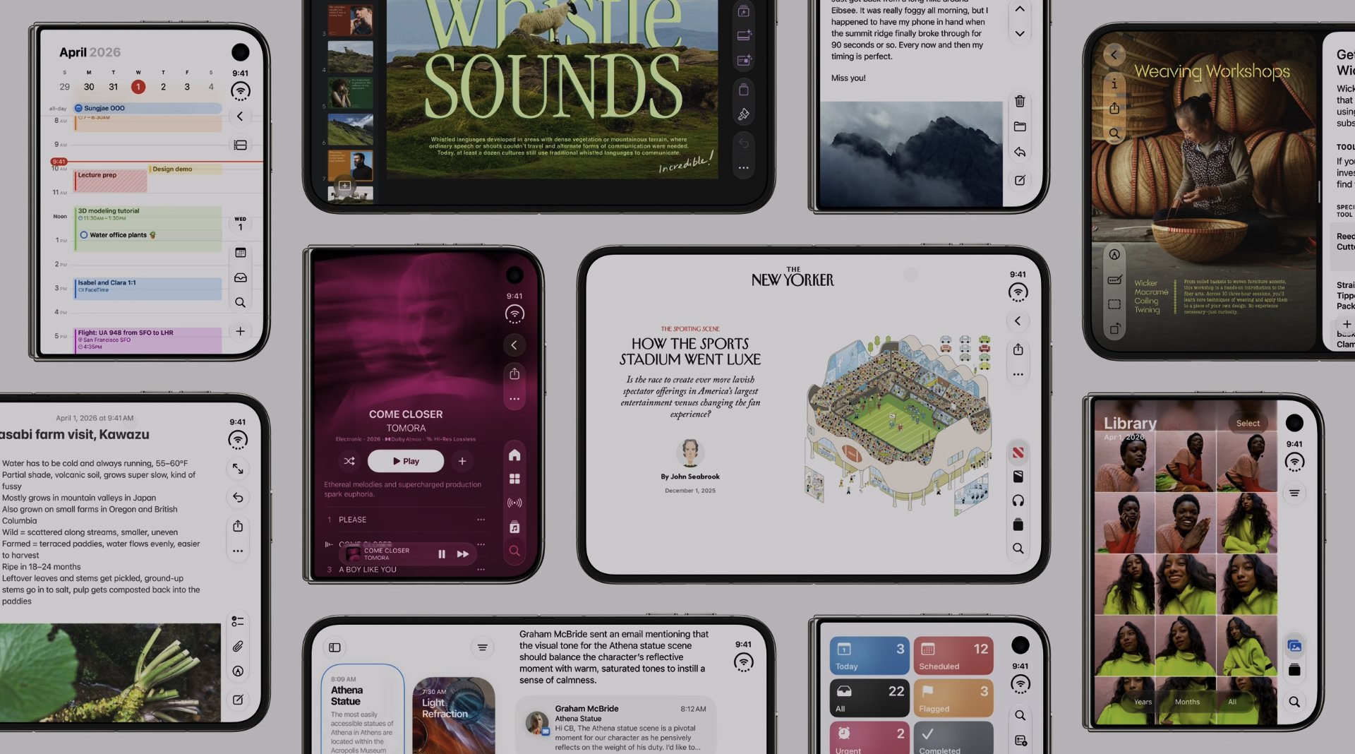 Les applications Apple ont été adaptées aux deux écrans de l'iPhone Duo