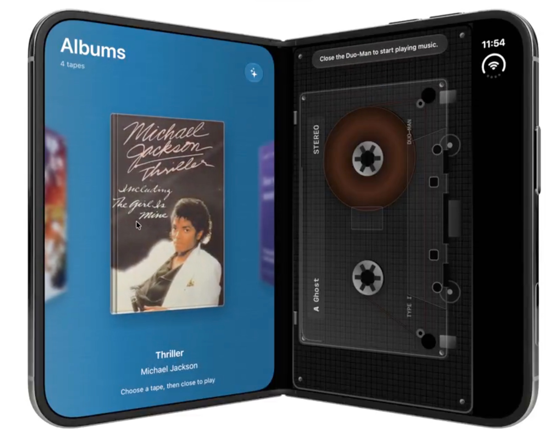 Duo-Man, un lecteur de musique qui émule l'ancienne cassette Walkman