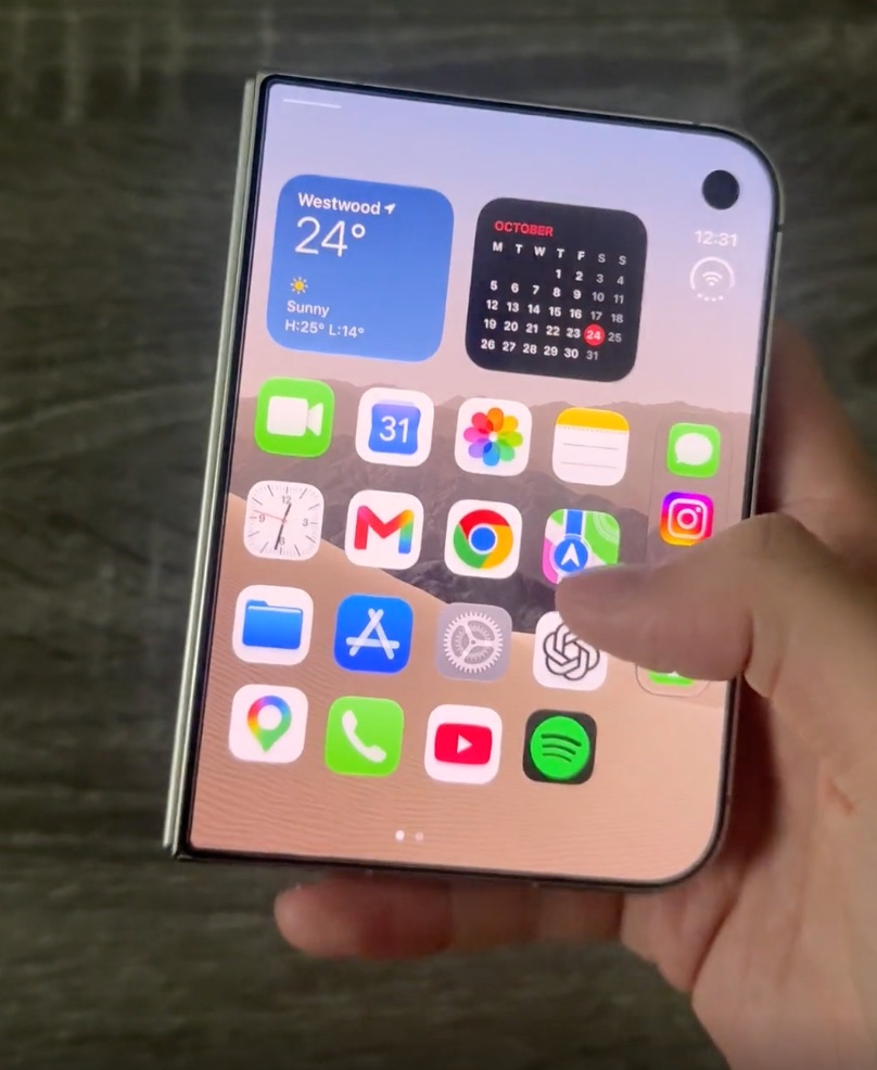 Desbloqueando el iPhone Duo con la parte más baja del dedo índice, acelera todo bastante