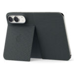 Folio avec Kickstand utilise de la colle sur les bords de l'iPhone Duo