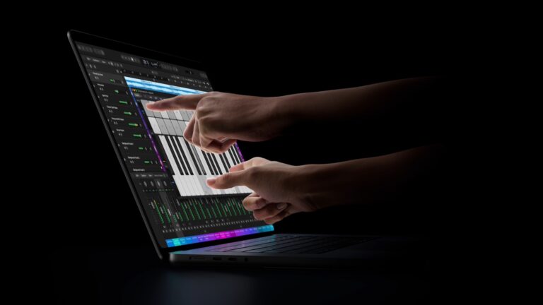 Pantalla táctil en el El MacBook PROLED XDR Display