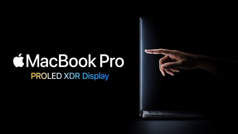 Vidéo de présentation du nouveau MacBook Pro avec écran PROLED XDR


