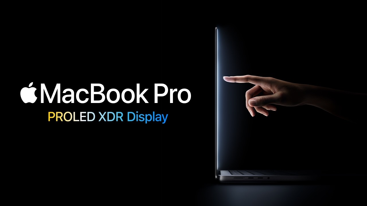 Vidéo de présentation du nouveau MacBook Pro avec écran PROLED XDR