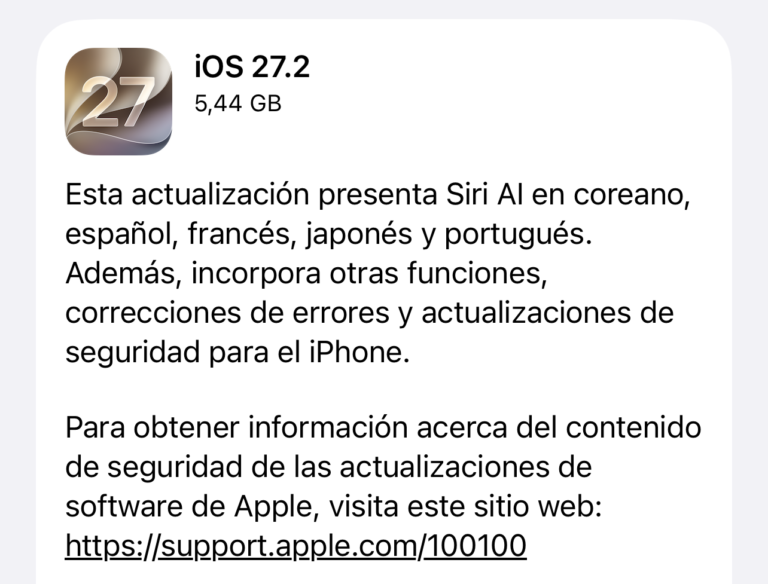 iOS 27.2 maintenant disponible, corrige plus de 160 vulnérabilités